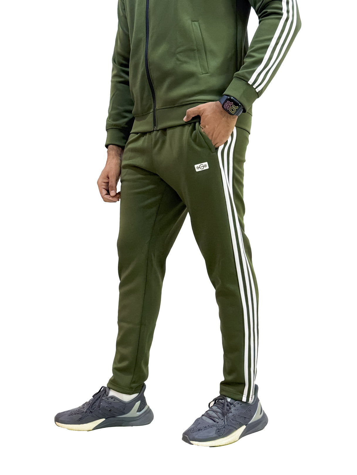 Men's Power Stride Track Suit Olive