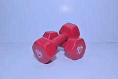 Neoprene Coated Workout Dumbbell 5kg Red light weights