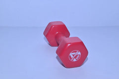 Neoprene Coated Workout Dumbbell 5kg Red light weights