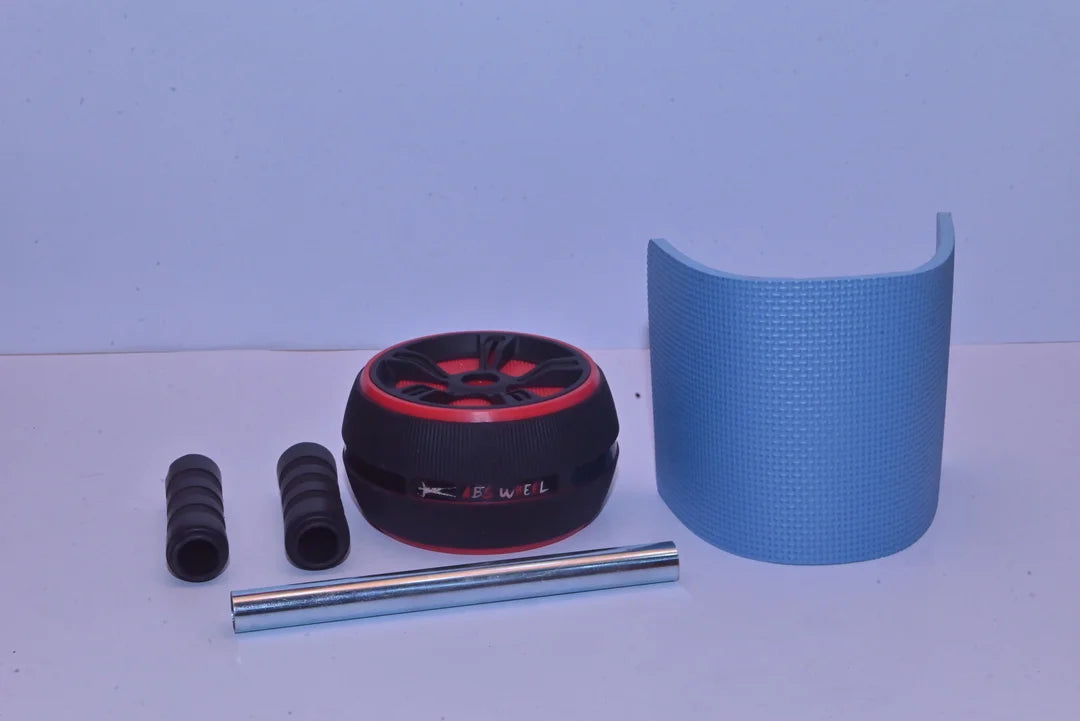 Fitness Indoor Abs Roller with Non-Slip Handles Abdominal Training