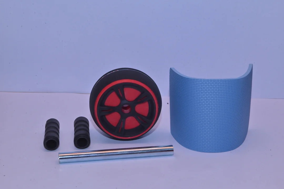 Fitness Indoor Abs Roller with Non-Slip Handles Abdominal Training